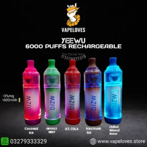 YEEWWU MM MINI CUP DISPOSABLE VAPE 6000 PUFFS
